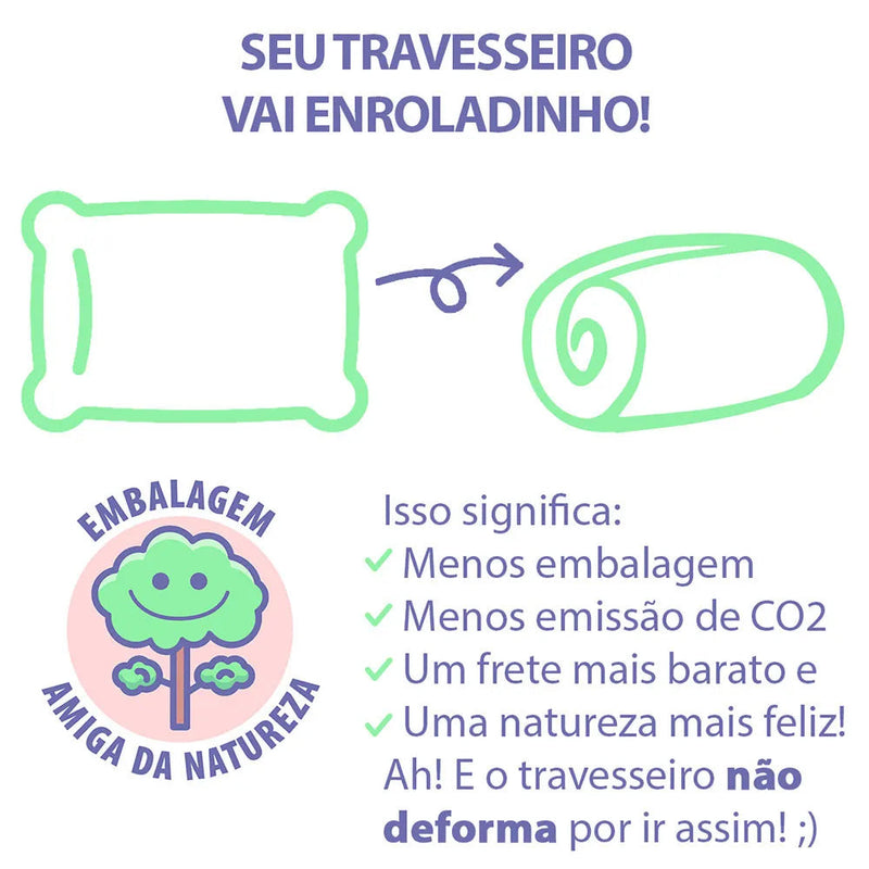 Travesseiro de Corpo Antialérgico